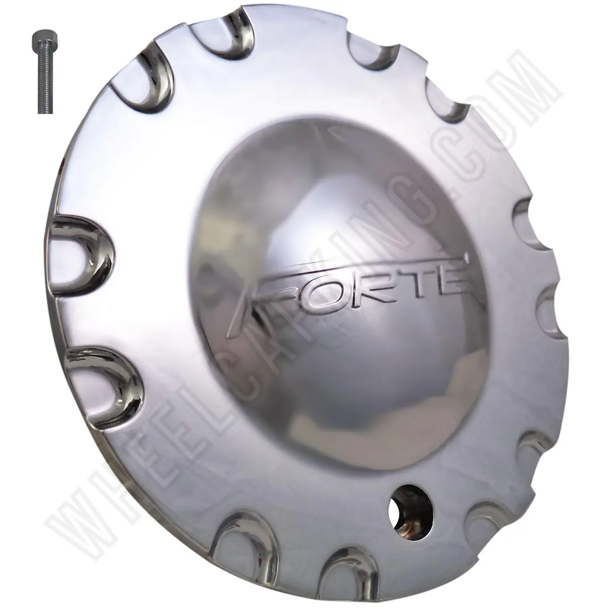 Forte Wheels Chrome Custom Wheel Center Caps Set 4 # C-093-1 / S1050-Ns17 New! 1