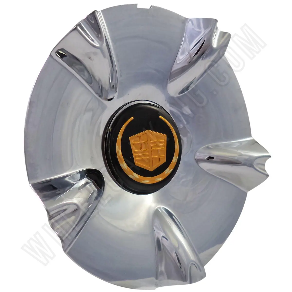 Forte Wheels Chrome Custom Wheel Center Caps Set 4 # Mt24-Cap(V) / Mt24-V New! 1