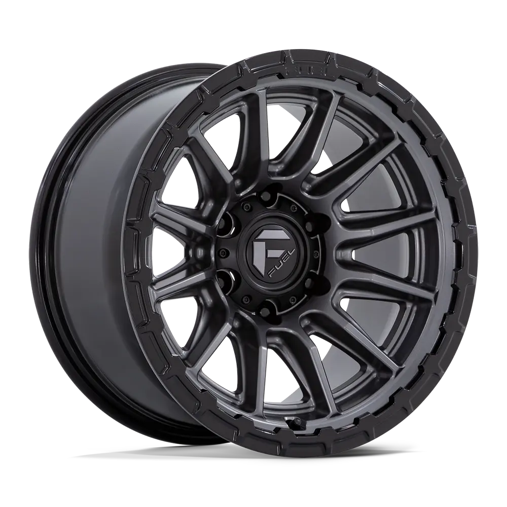 Fuel Offroad Wheels | Piston Fc866ab Matte Gunmetal W/Gloss Black Lip 1