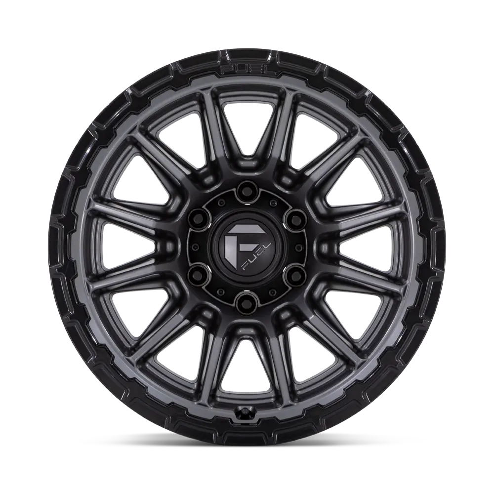 Fuel Offroad Wheels | Piston Fc866ab Matte Gunmetal W/Gloss Black Lip 3