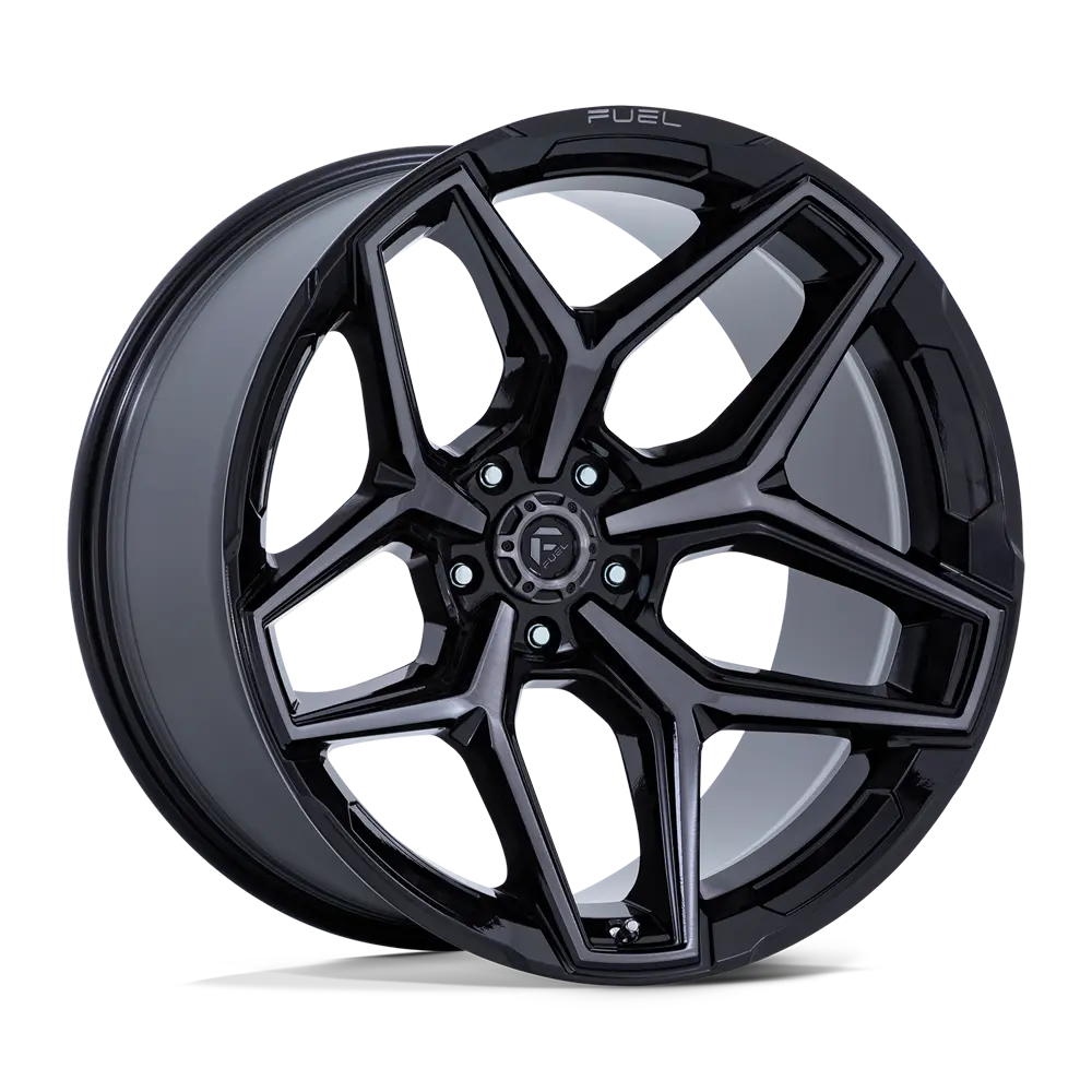 Fuel Offroad Wheels | Flux 5 Fc854bt Gloss Black Brushed W/Gray Tint 1