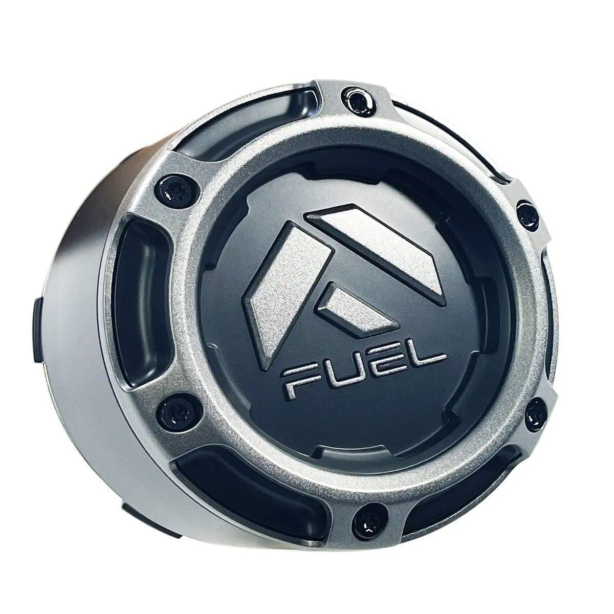 Fuel Wheels Wheel Center Cap Black / Grey Rim Cap # 1005-50Sgd (1 Cap) 8 Lug 1