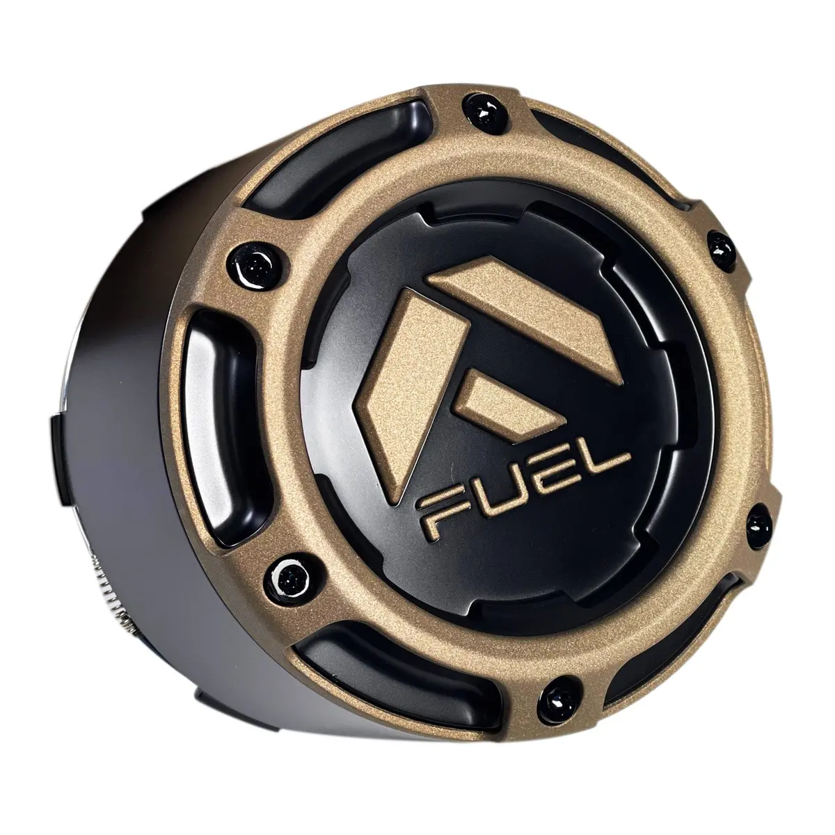 Fuel Wheels Black / Bronze Rivets Center Cap # 1005-50Szd (1 Cap) 8 Lug 1