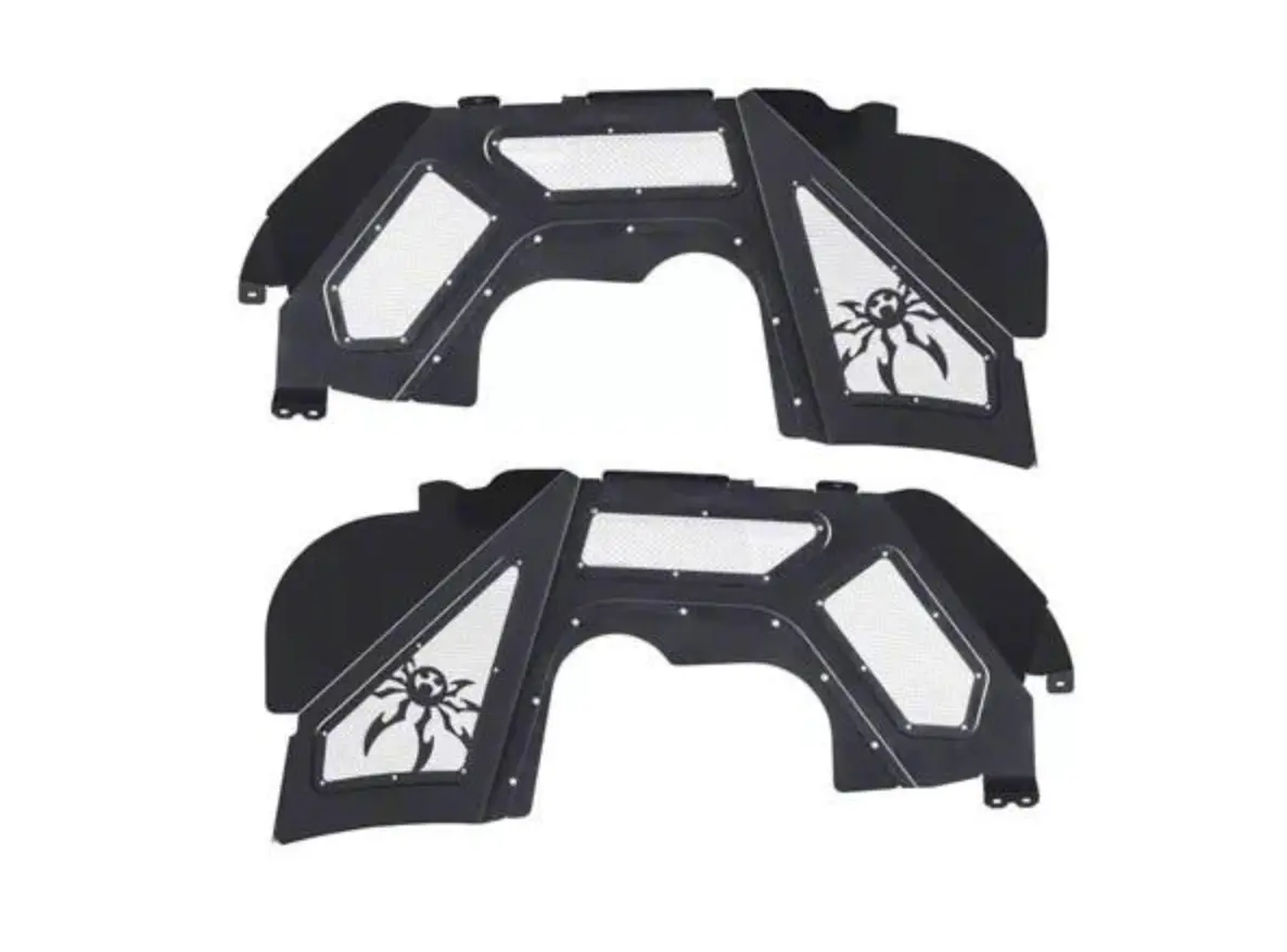 Pre-Order: Poison Spyder Front Jl/Jt Vented Inner Fenders (Black) 1