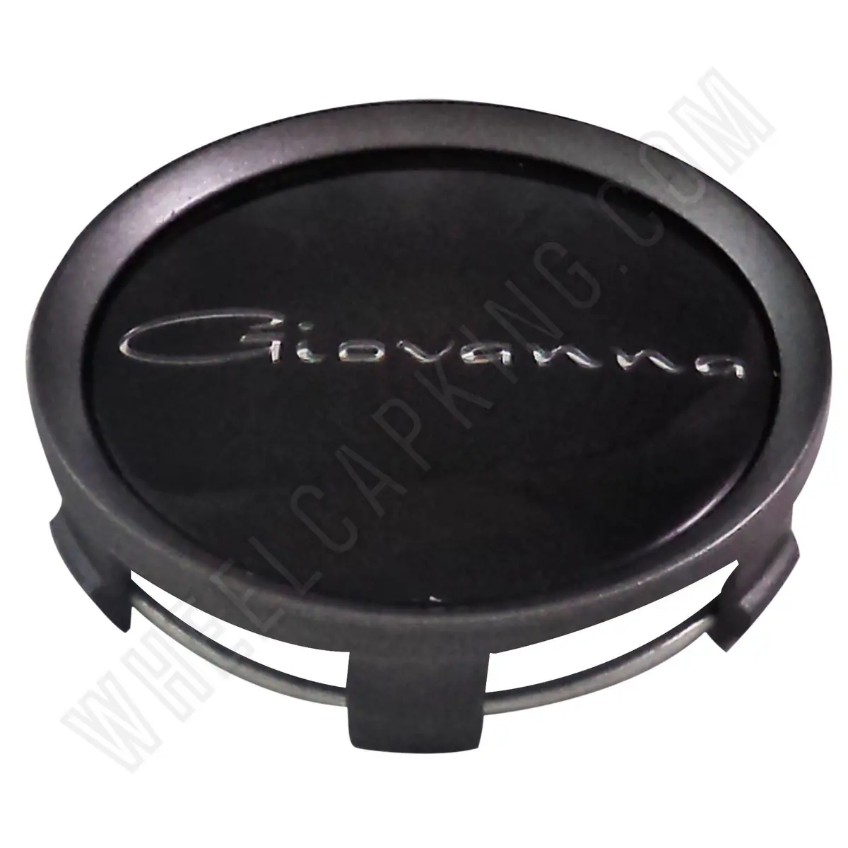 Giovanna Wheels Silver / Gloss Black Custom Wheel Center Cap # 998K75 / S709-29 (4 Caps) 1