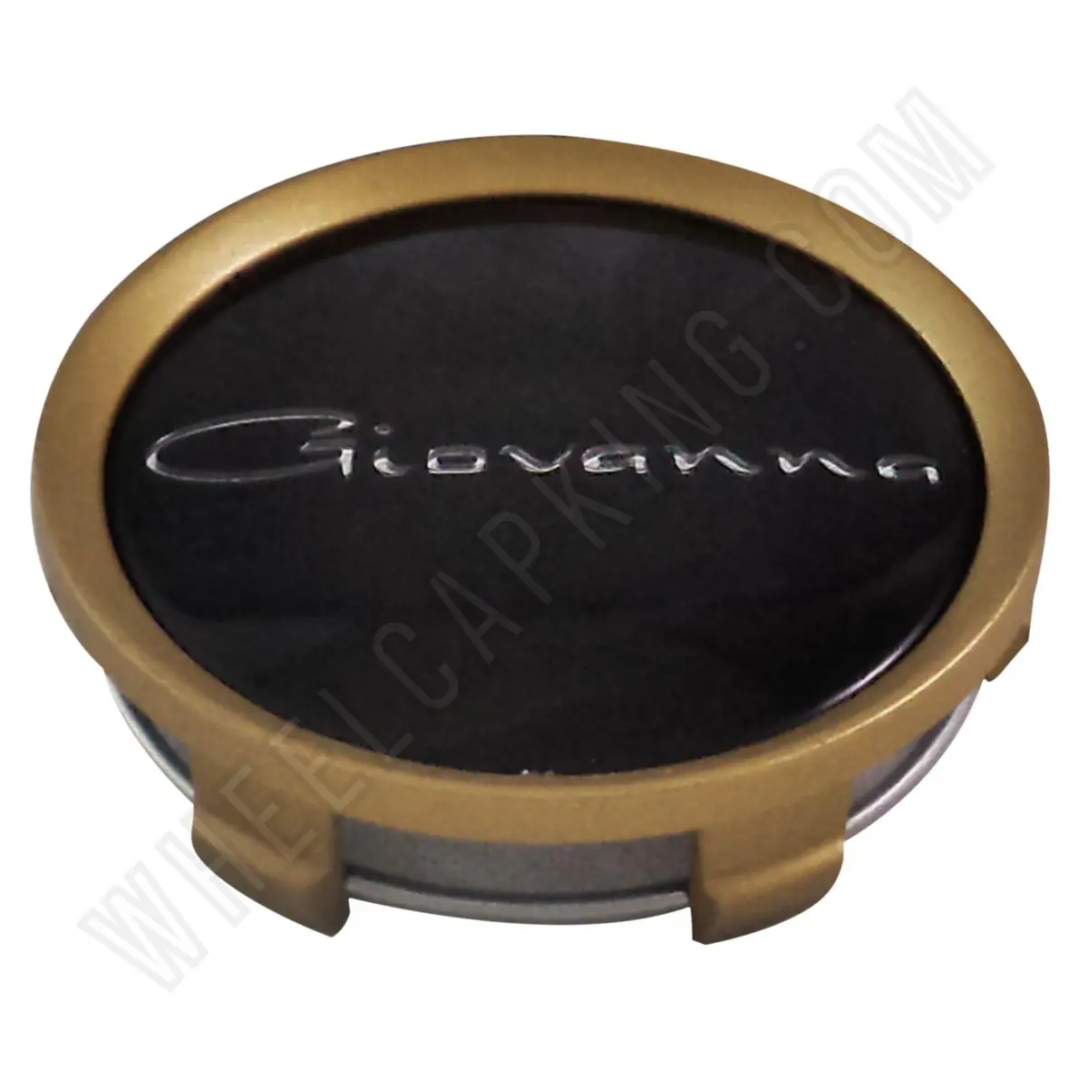 Giovanna Gold / Black Custom Wheel Center Cap # 998K75-S15 (4 Caps) 1