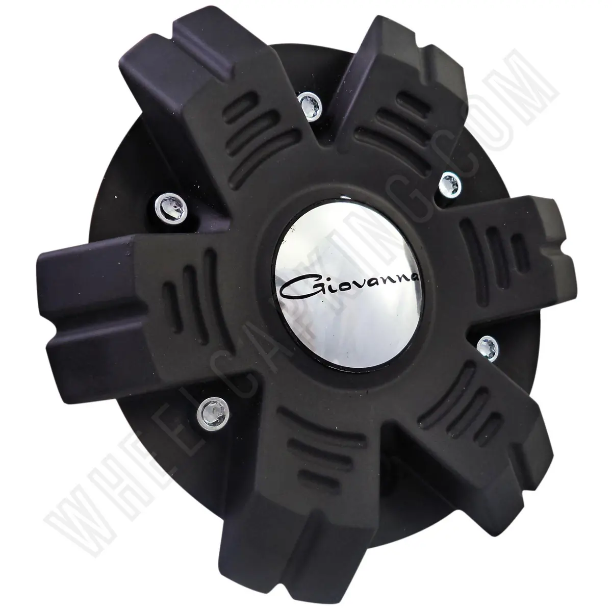 Giovanna Canelli Wheels Black Custom Wheel Center Cap Set 4 # 899L204 / 24" 1