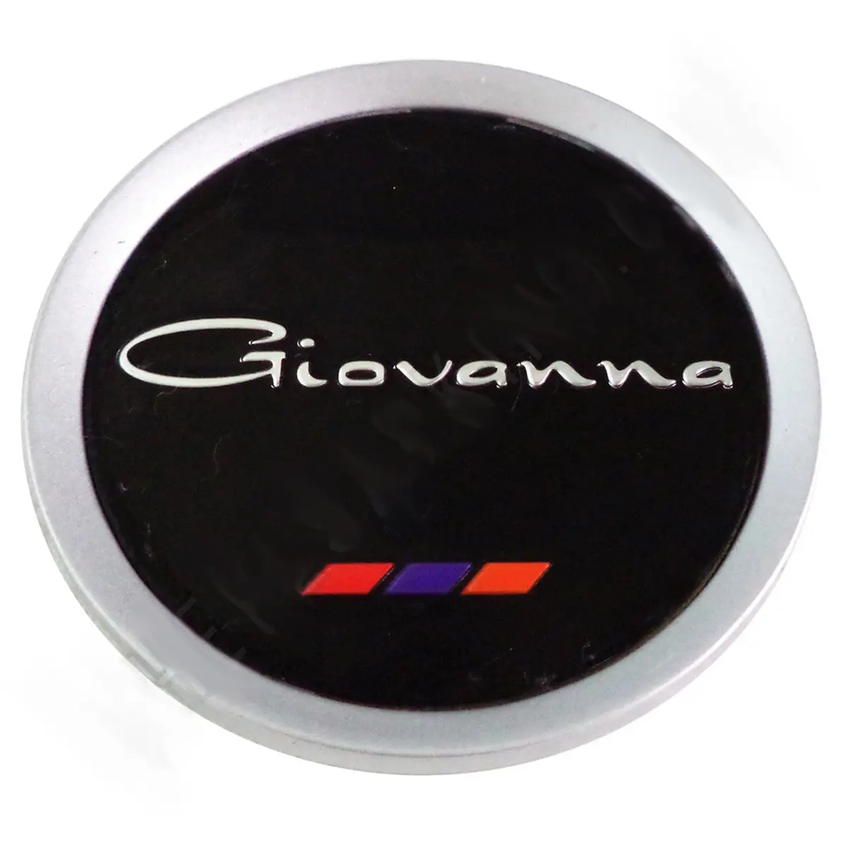 Giovanna Gloss Black / Silver Custom Wheel Center Cap # 998K75 / S709-29 (4 Caps) 1