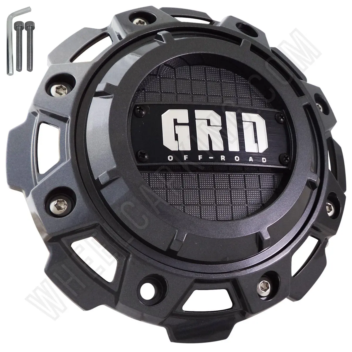 Grid Wheels Gloss Grey Custom Center Cap Caps Set Of 1 # Gd-8-Cap, C8046l213 1