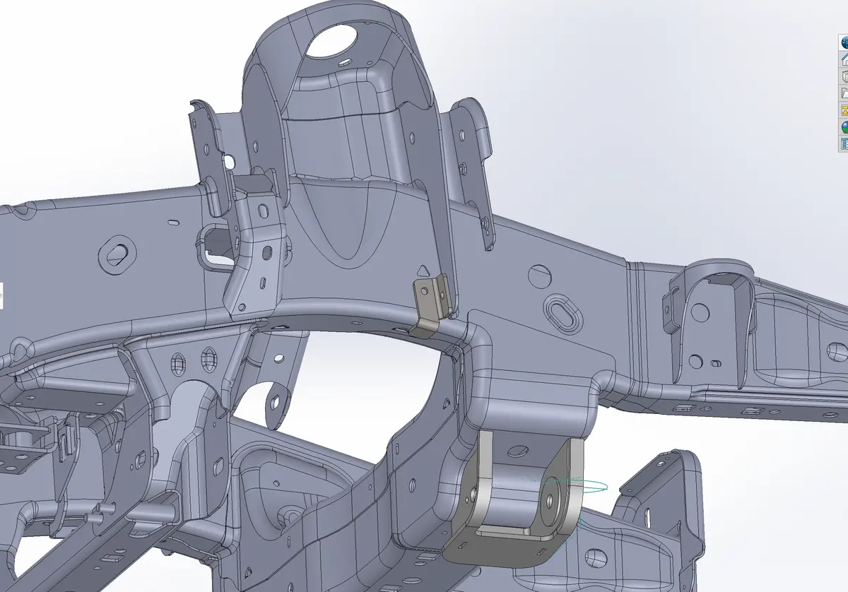 Gen 2 Raptor Spring Tower Corner Weld In Support Gusset 1