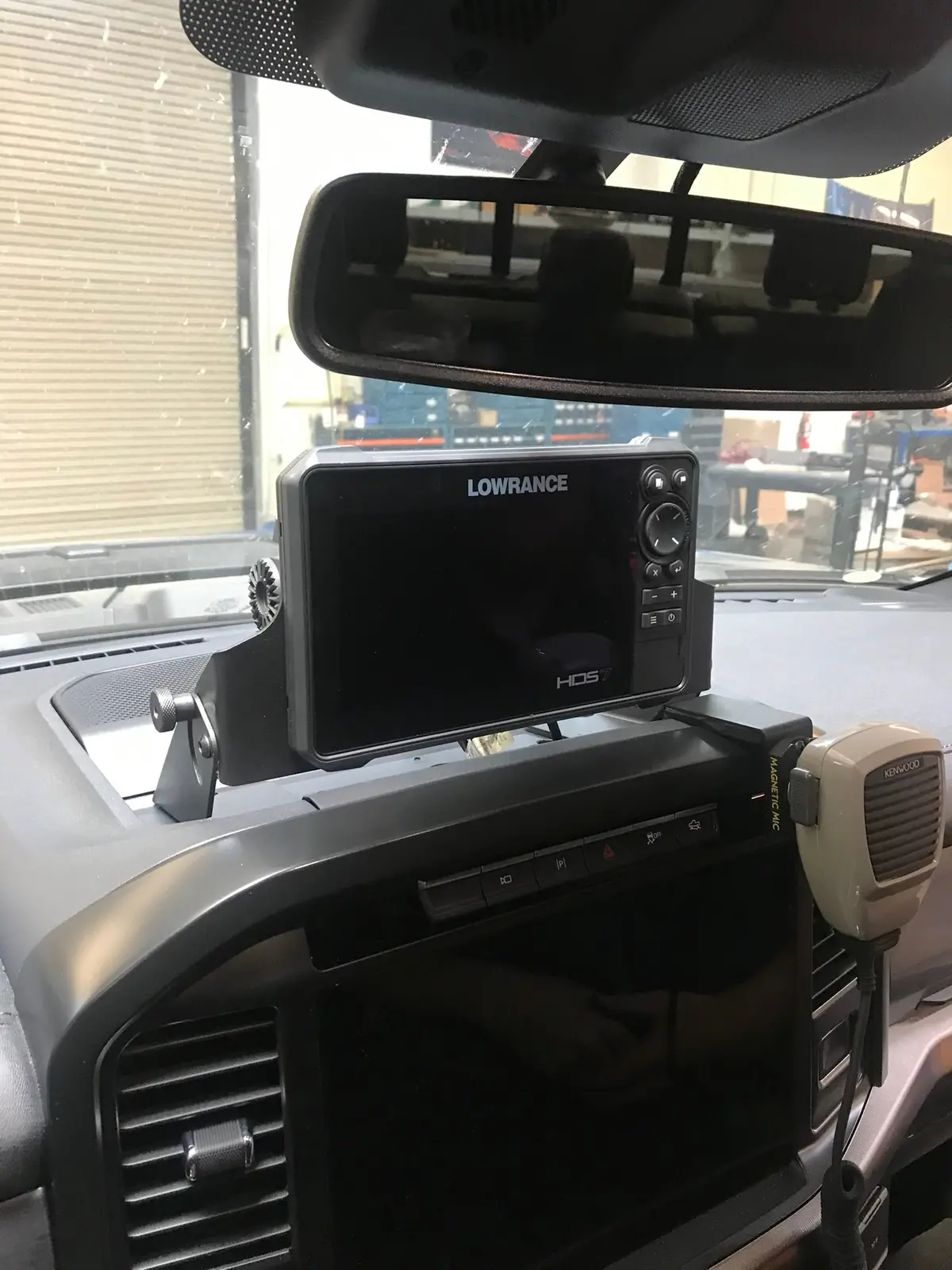 2021 - 2024 F150 & Gen 3 Raptor Center Dash Fold Down Gps Mount - Hds7 Live 1