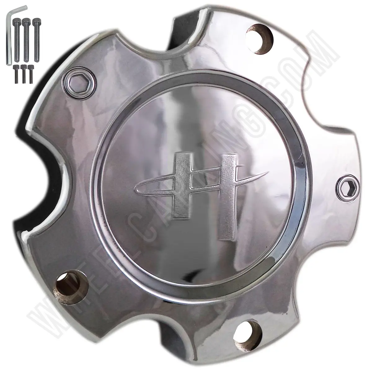 Helo Wheels Chrome Custom Wheel Center Cap Caps Set Of 1 # He835-B5127 New! 1