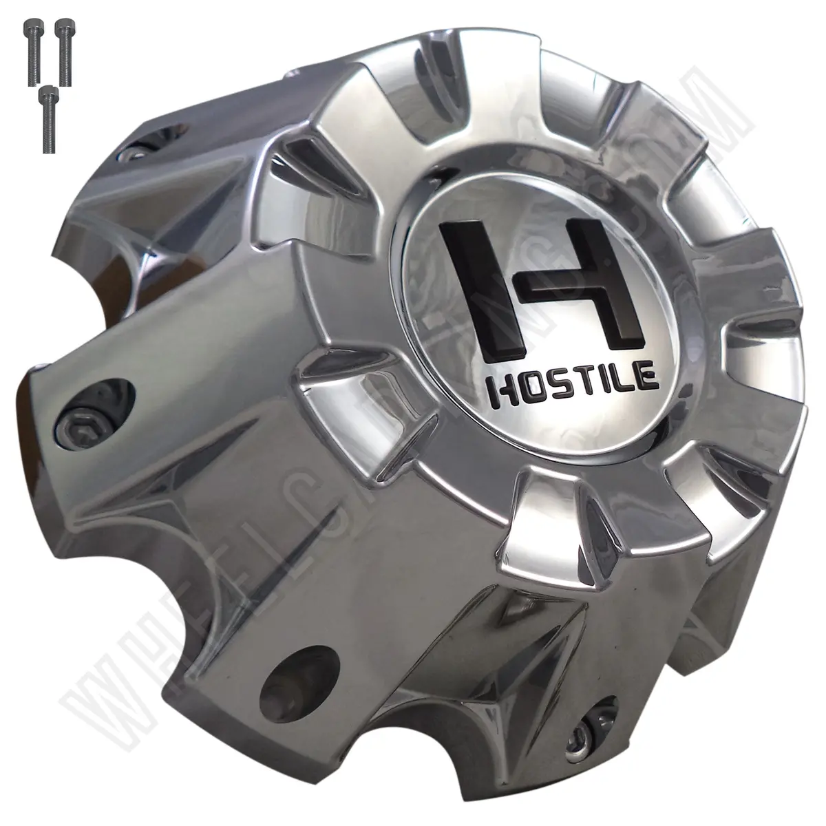 Hostile Wheels Chrome Custom Wheel Center Cap # Hc-8801C / M-982 (1 Cap) 8X180 1
