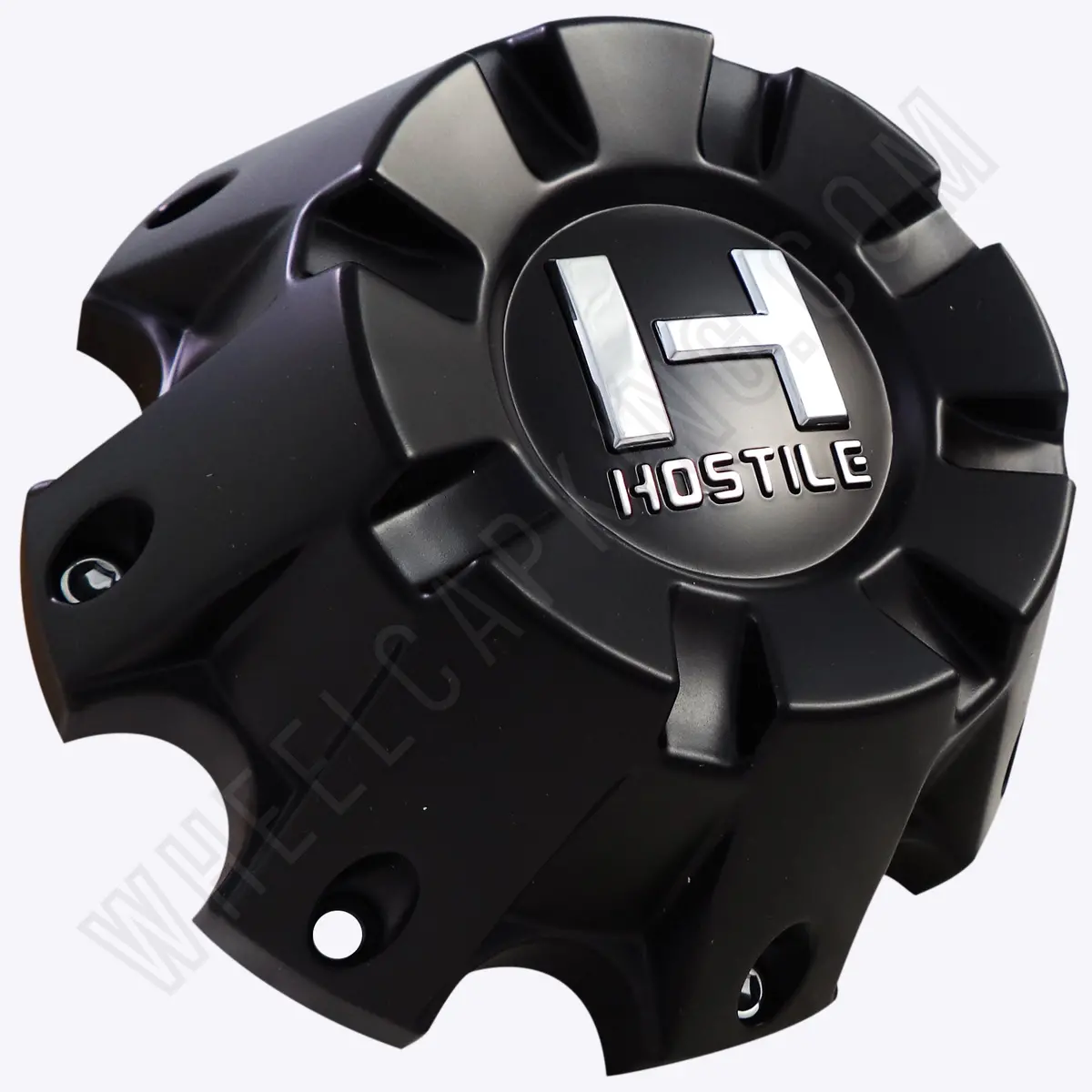 Hostile Wheels Satin Black Custom Center Cap # Hc-8802 / Hc-8802B (1 Cap) 1