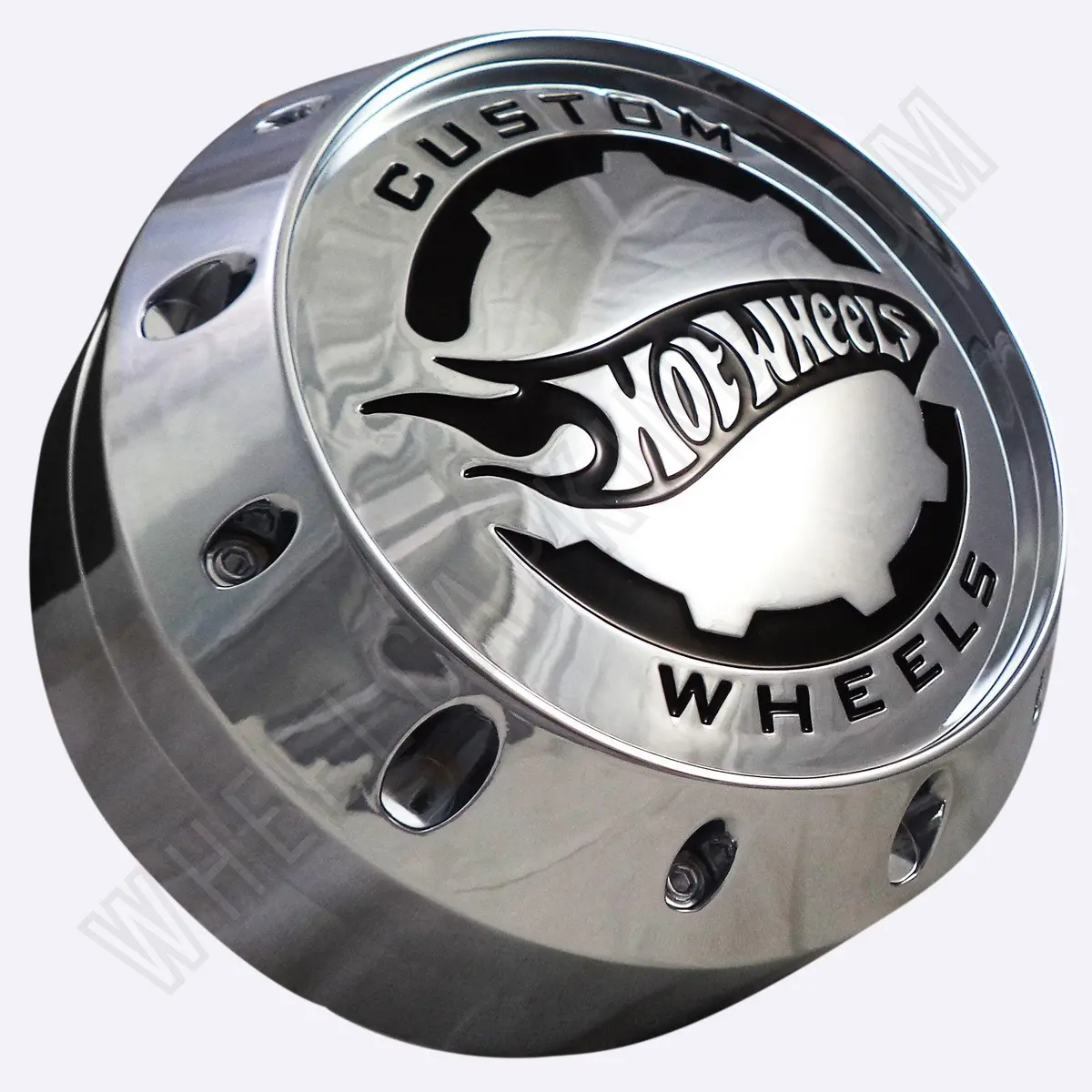Hot Wheels Chrome Custom Wheel Center Caps # Bc-671H New! Set Of 4 1