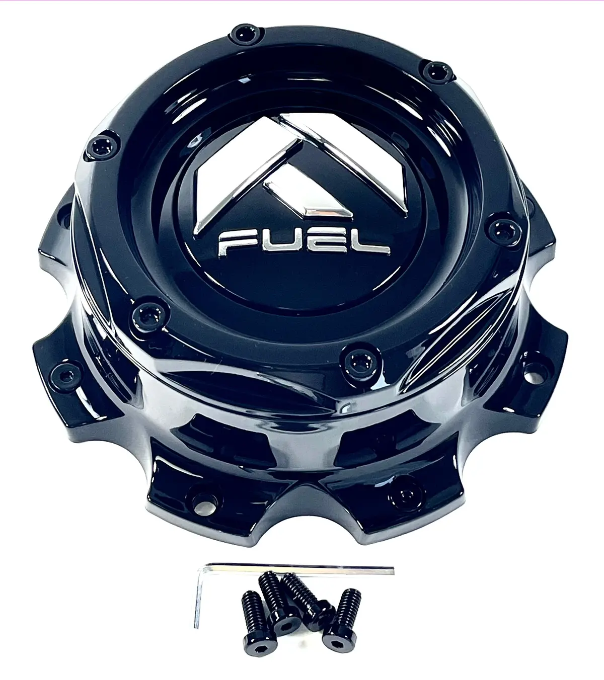 Fuel Off-Road Wheels Gloss Black Wheel Center Hub Cap 8X180 / 1004-10Gb (4 Caps) 1