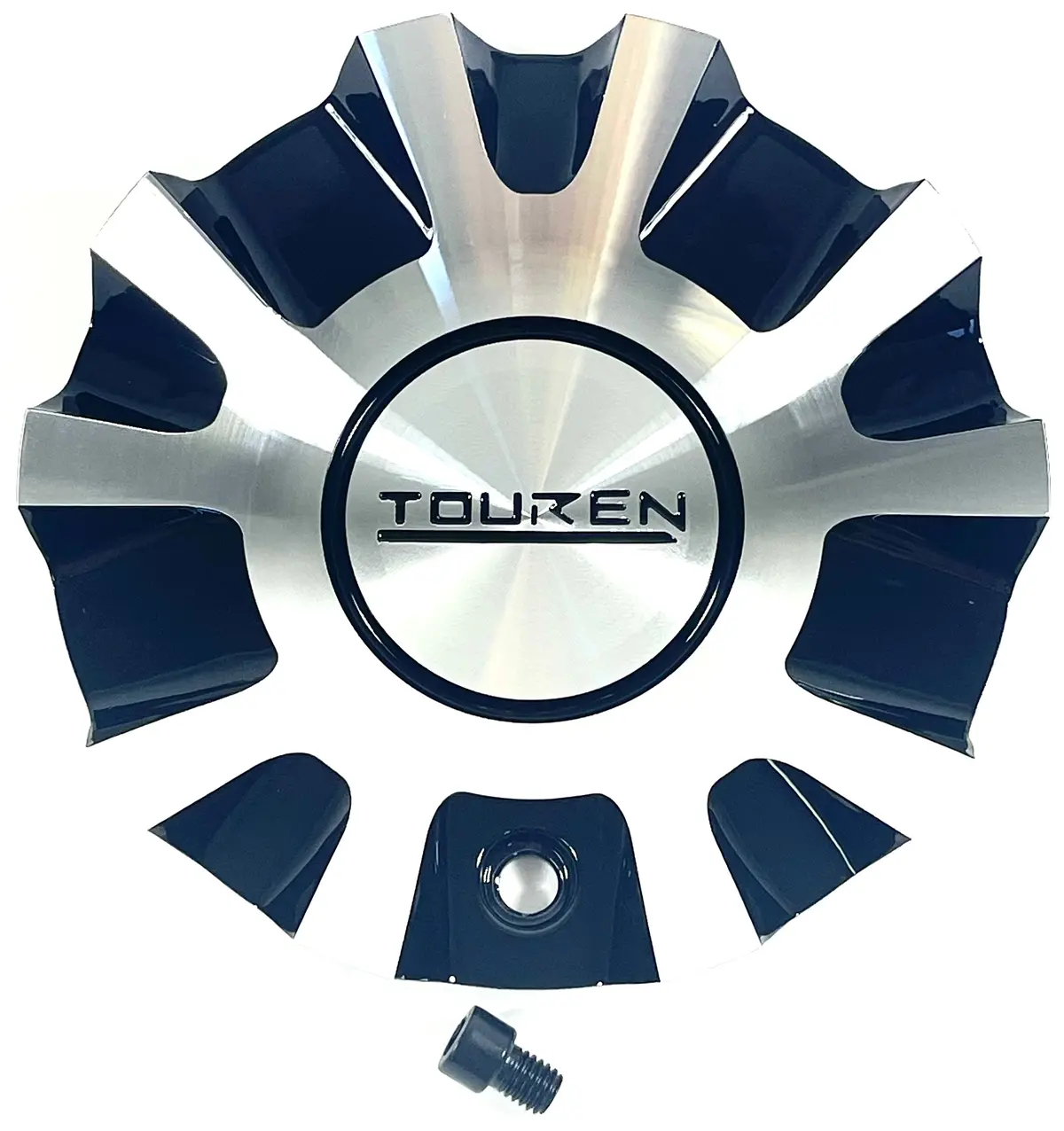 Touren # C103130mf / C3130n301-2 Black / Machined Wheel Rim Center Cap Tr3 3130 (1 Cap) 1