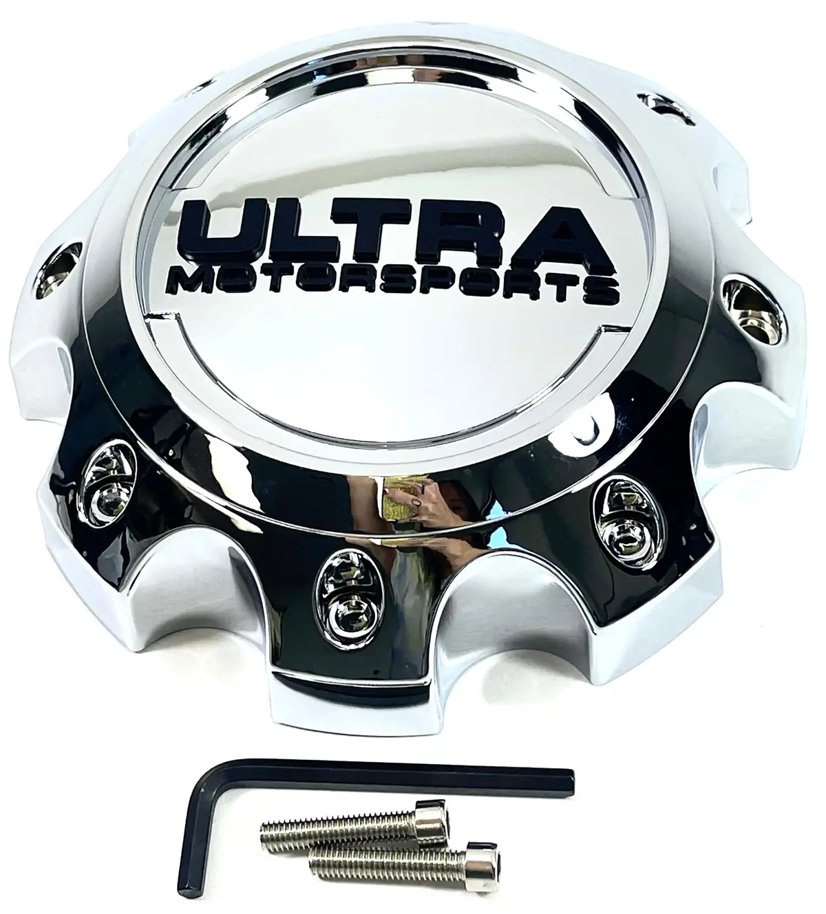 Ultra Motorsports Chrome Wheel Center Cap 89-9779 / C812207 (1 Cap) 1