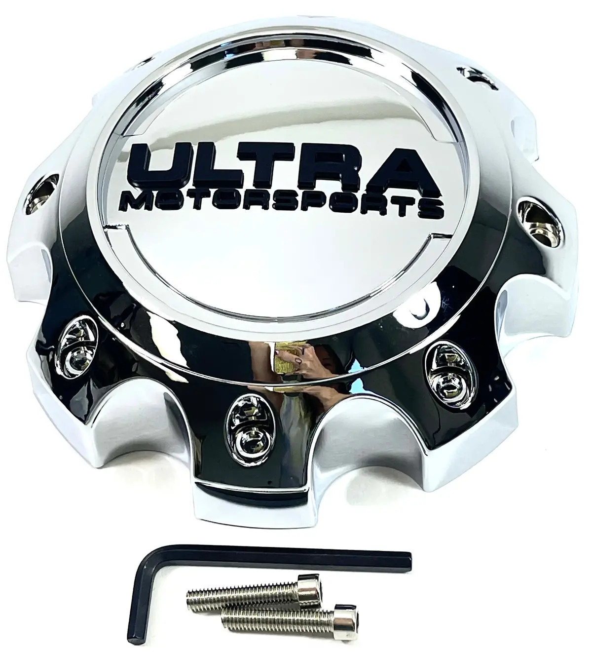 Ultra Motorsports Chrome Wheel Center Cap 89-9779 / C812207 (4 Caps) 1