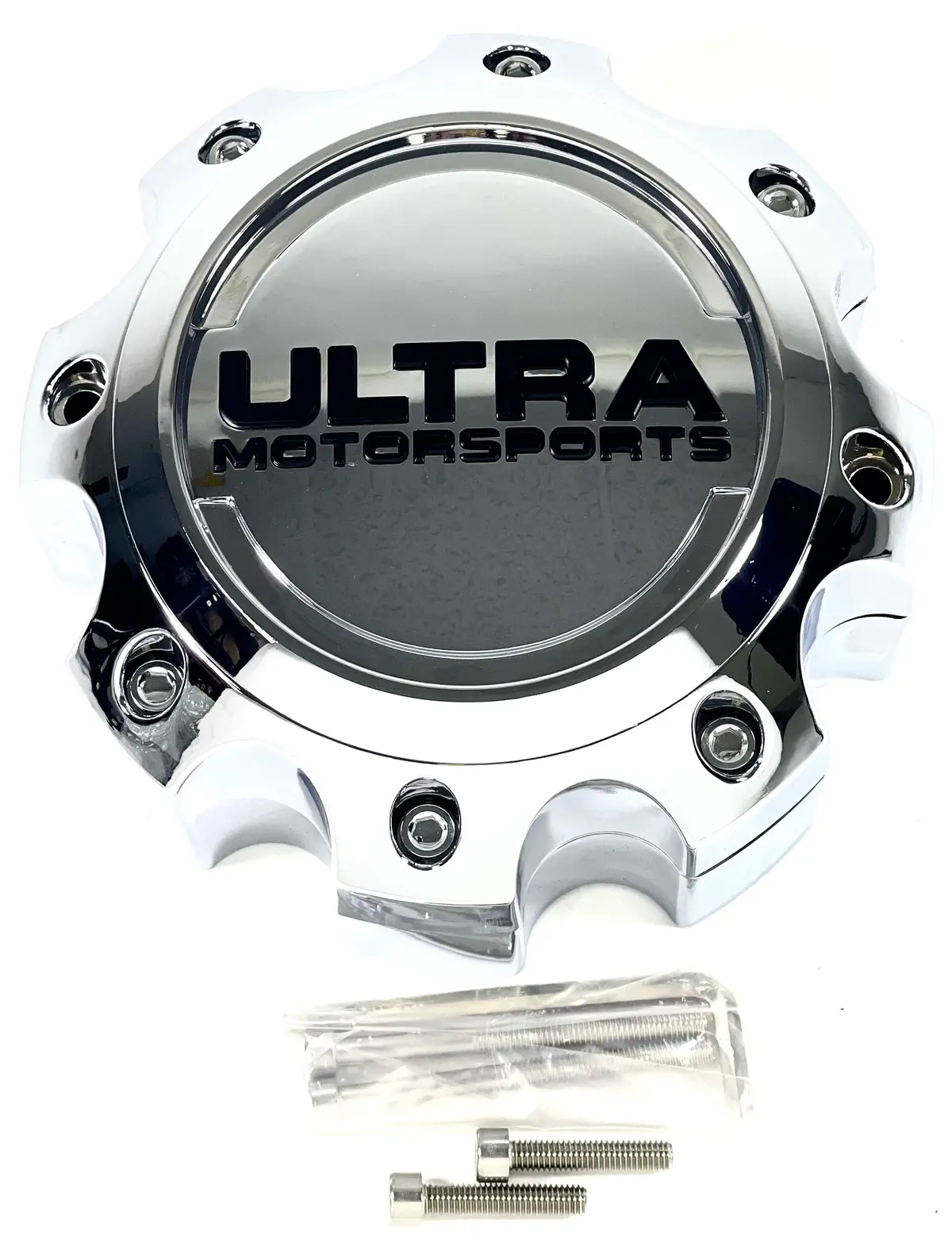 Ultra Motorsports Wheels Chrome Wheel Center Cap # 89-9780 / 89-9779 (1 Cap) 1