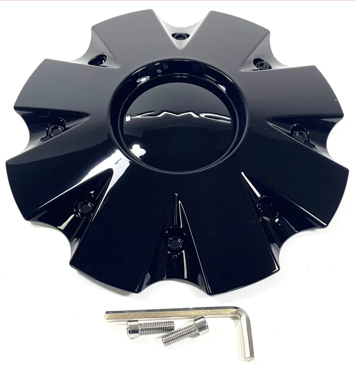 Kmc Km651 Slide Gloss Black Rim Wheel Center Hub Cap # 841L210s1 / S1904-04 (4 Caps) 1
