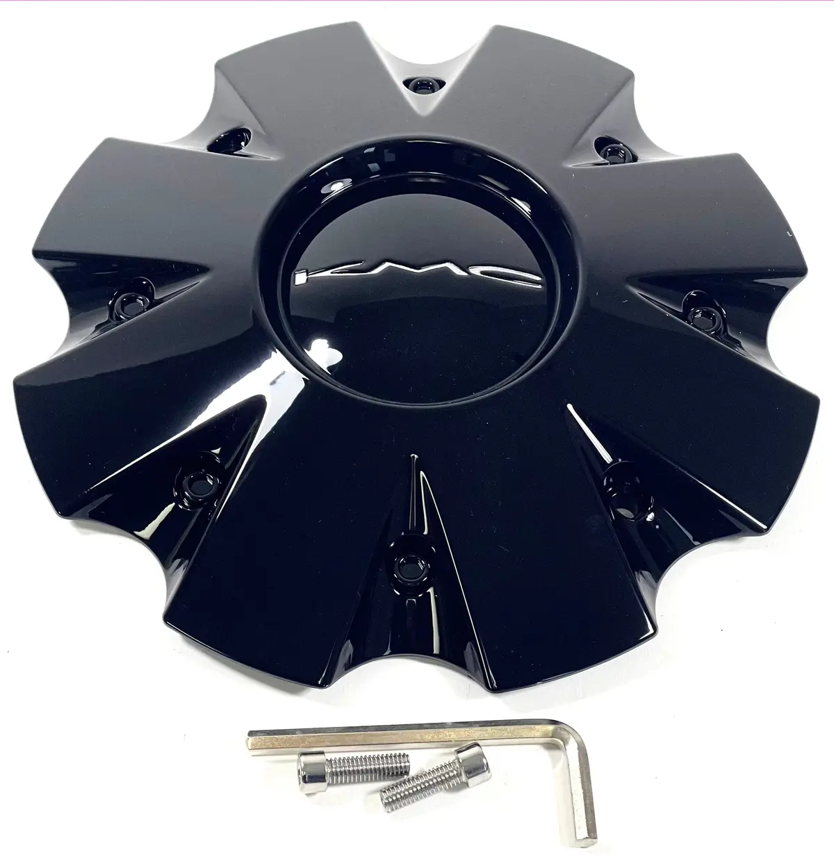 Kmc Km651 Slide Gloss Black Rim Wheel Center Hub Cap # 841L210s1 / S1904-04 (1 Cap) 1