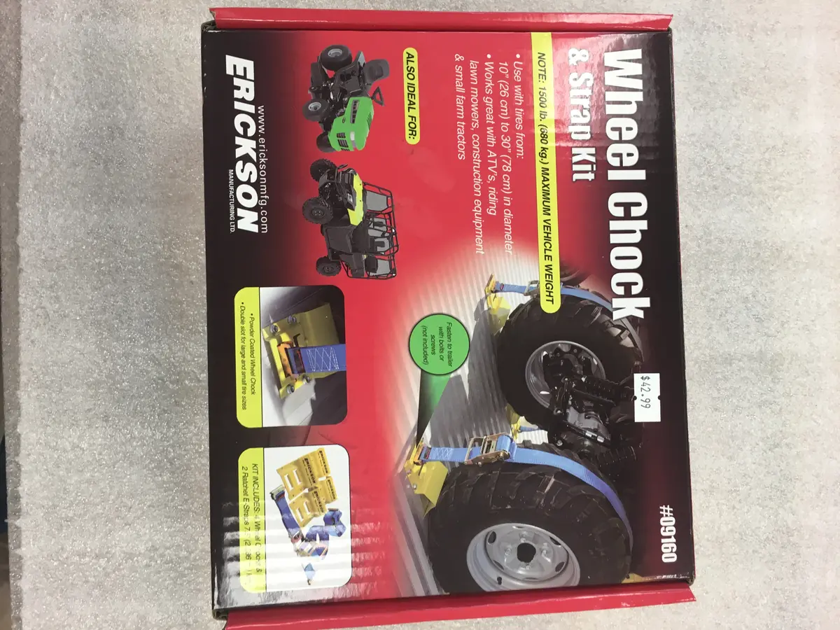 Wheel Chock And Strap Kit 1