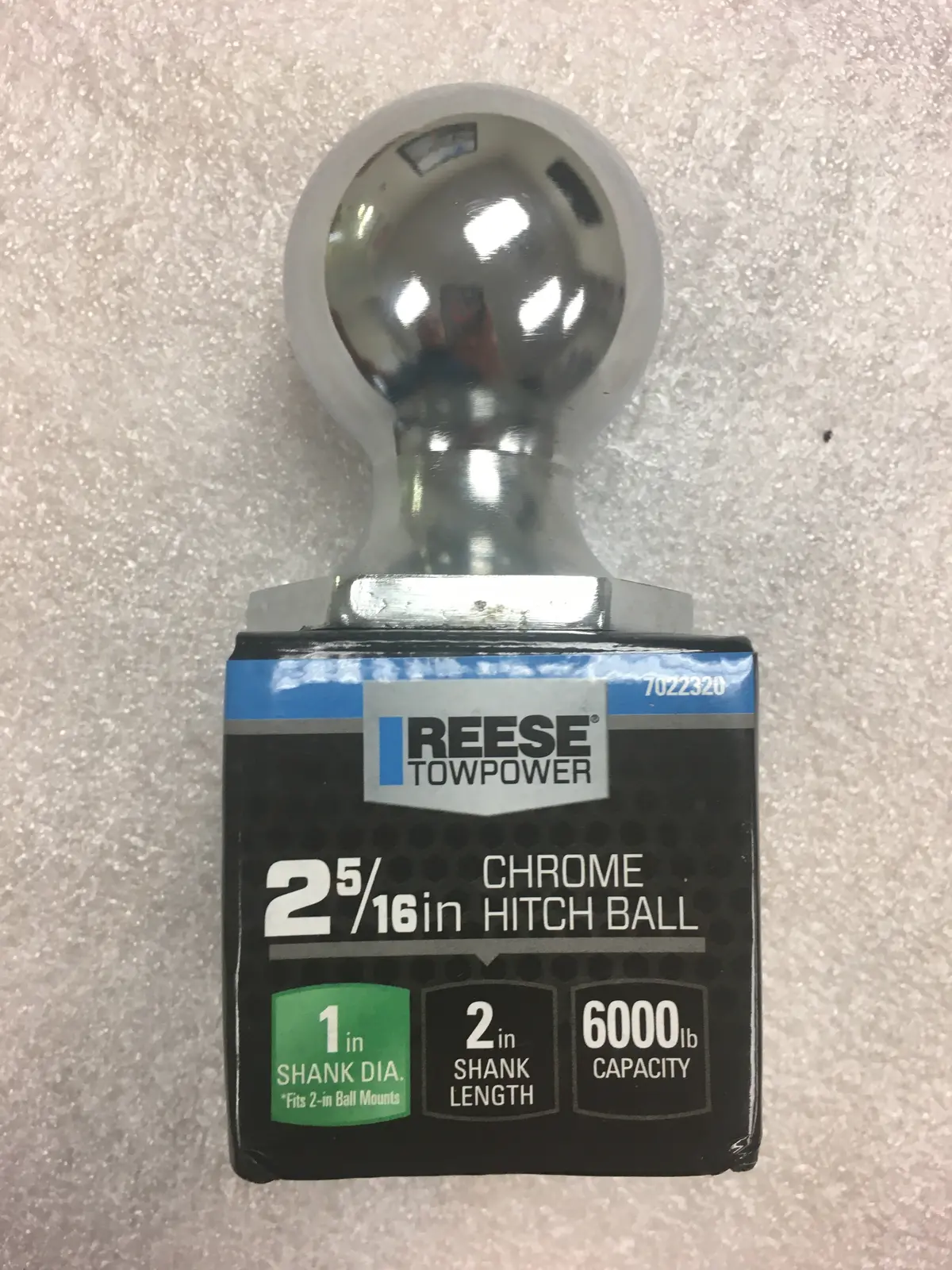 Hitch Ball 2 5/16" Chrome 1