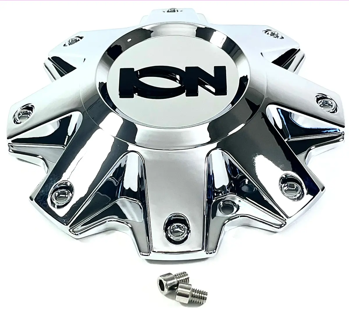 Ion Alloy Wheels # C-496-2 Chrome Wheel Center Hub Cap 8-1/2"Od Bolt-On For 181 (1 Cap) 1