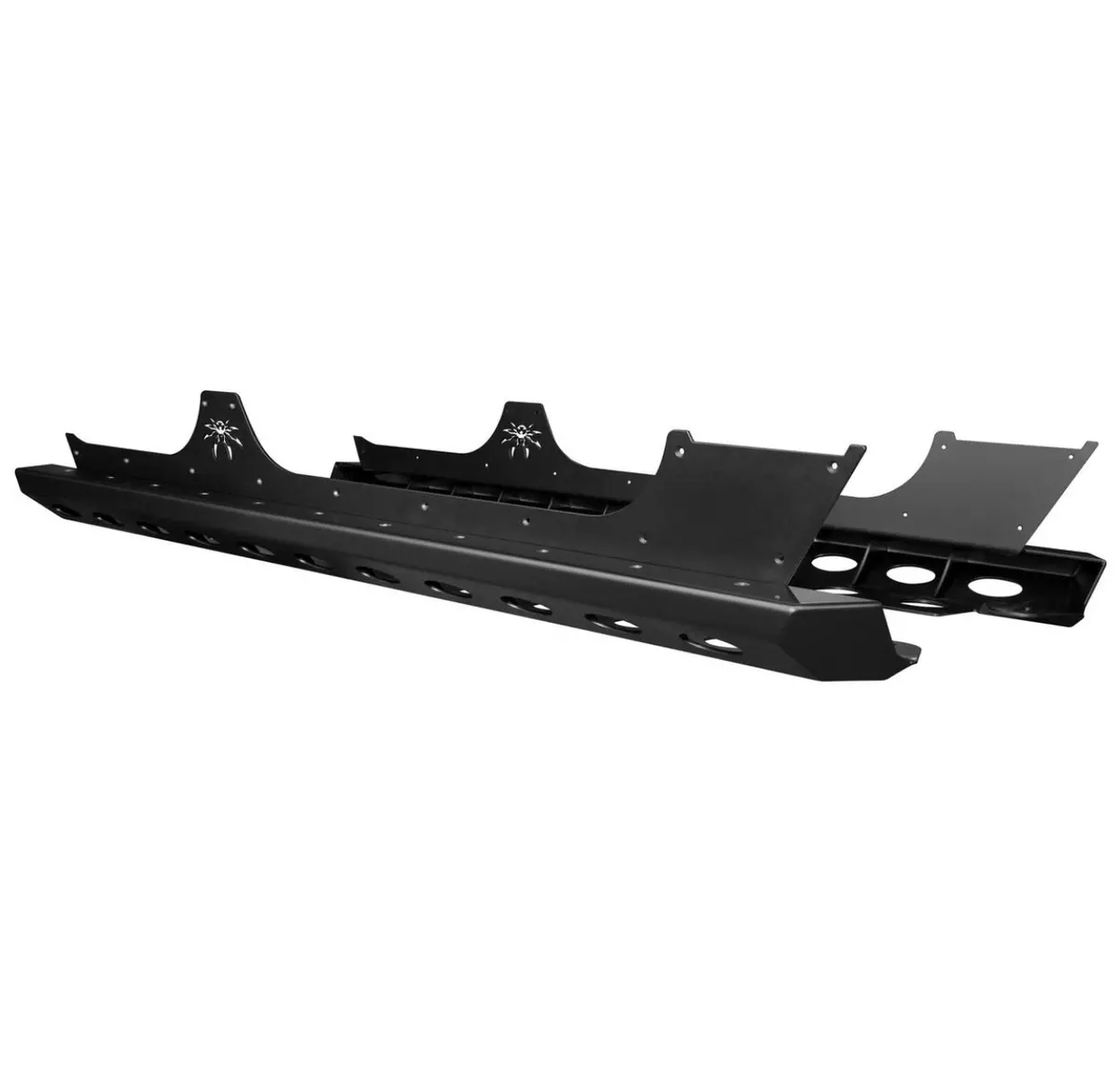 Pre-Order: Poison Sypder Jku (4-Door) Brawler Rockers Rock Sliders (Black) 1