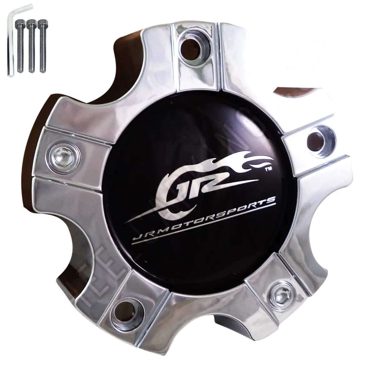 Jr Motorsports Chrome Custom Wheel Center Cap # Cap M-560 (4 Caps) 1
