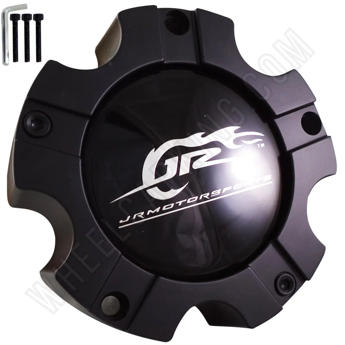 Jr Motorsports Flat Black Custom Wheel Center Cap # Cap M-562 (1 Cap) 1
