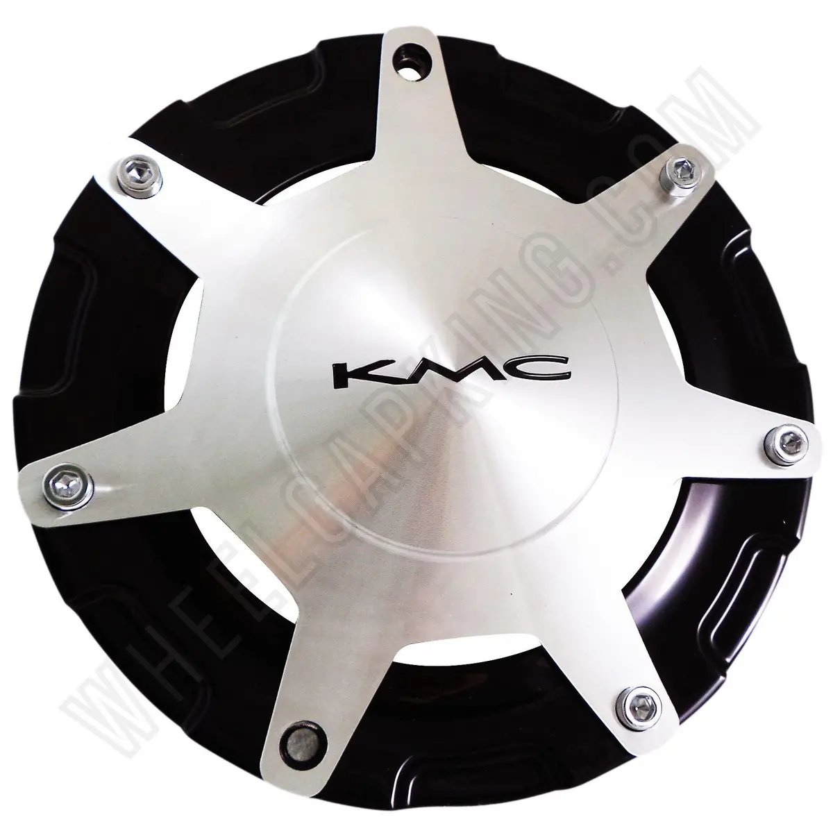 Kmc Wheels Silver / Black Custom Wheel Center Cap Caps Set Of 1 # 1081L191-1 New! 1