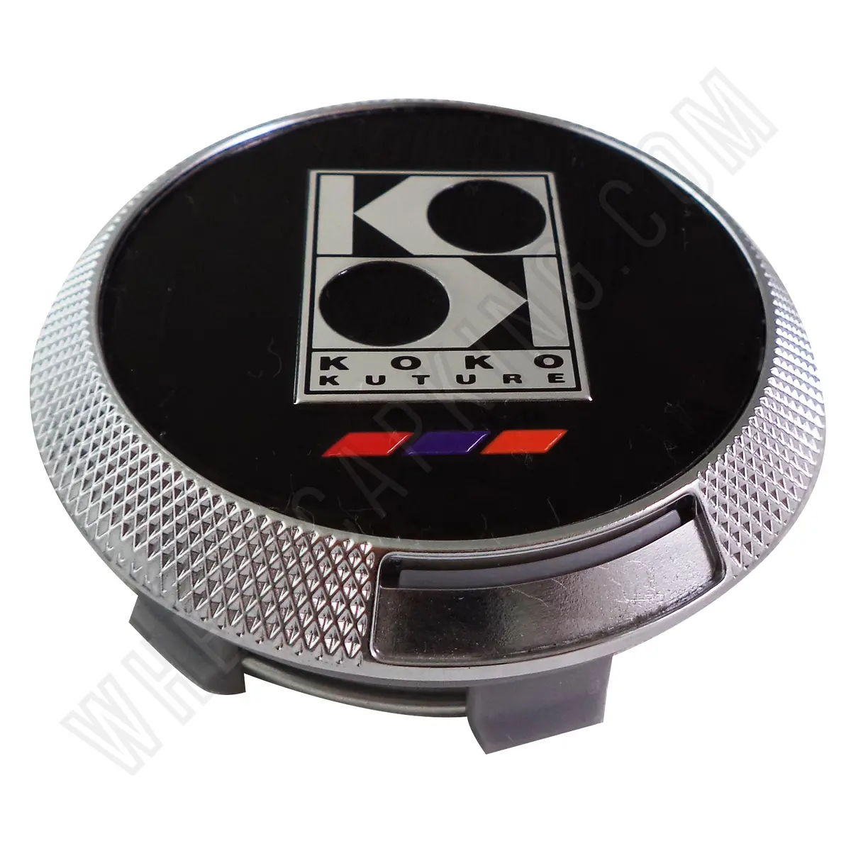 Koko Kuture Wheels Chrome / Black Custom Wheel Center Cap # Giok75 (1 Cap) 1