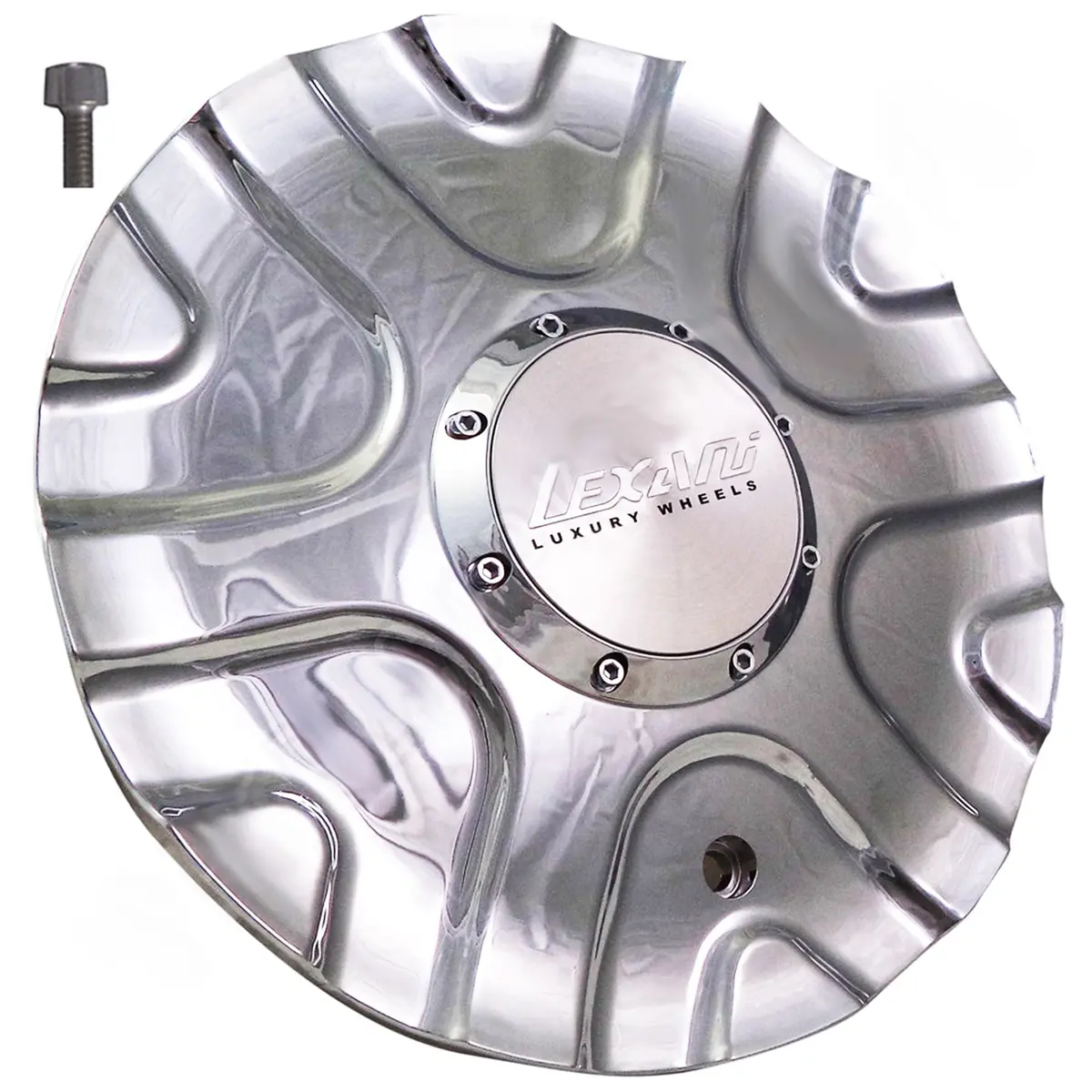 Lexani Wheels Chrome Custom Wheel Center Cap # Ms-Cap-L139 (1 Cap) 1
