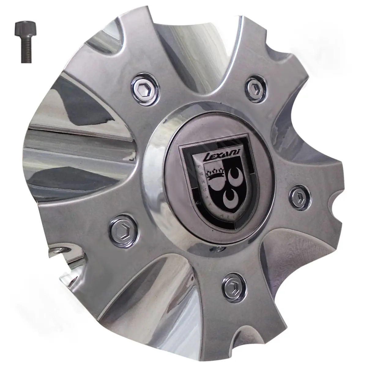Lexani Wheels Chrome Custom Wheel Center Cap 'Pyro' # Pd-Capsx-Pca724 (4 Caps) 1