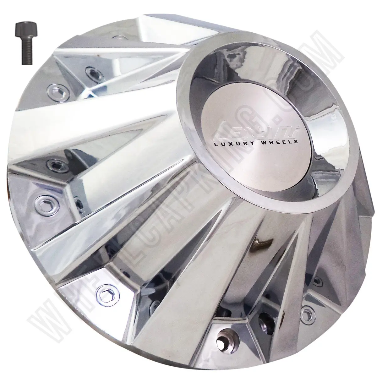 Lexani Wheels 'Vertec' Chrome Custom Wheel Center Cap # Ms-Cap-L164 (1 Cap) 1