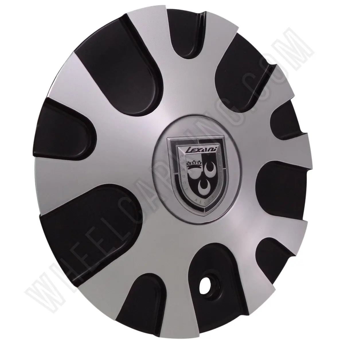 Lexani Wheels Silver / Black Custom Wheel Center Cap # C-358-2 (4 Caps) 1