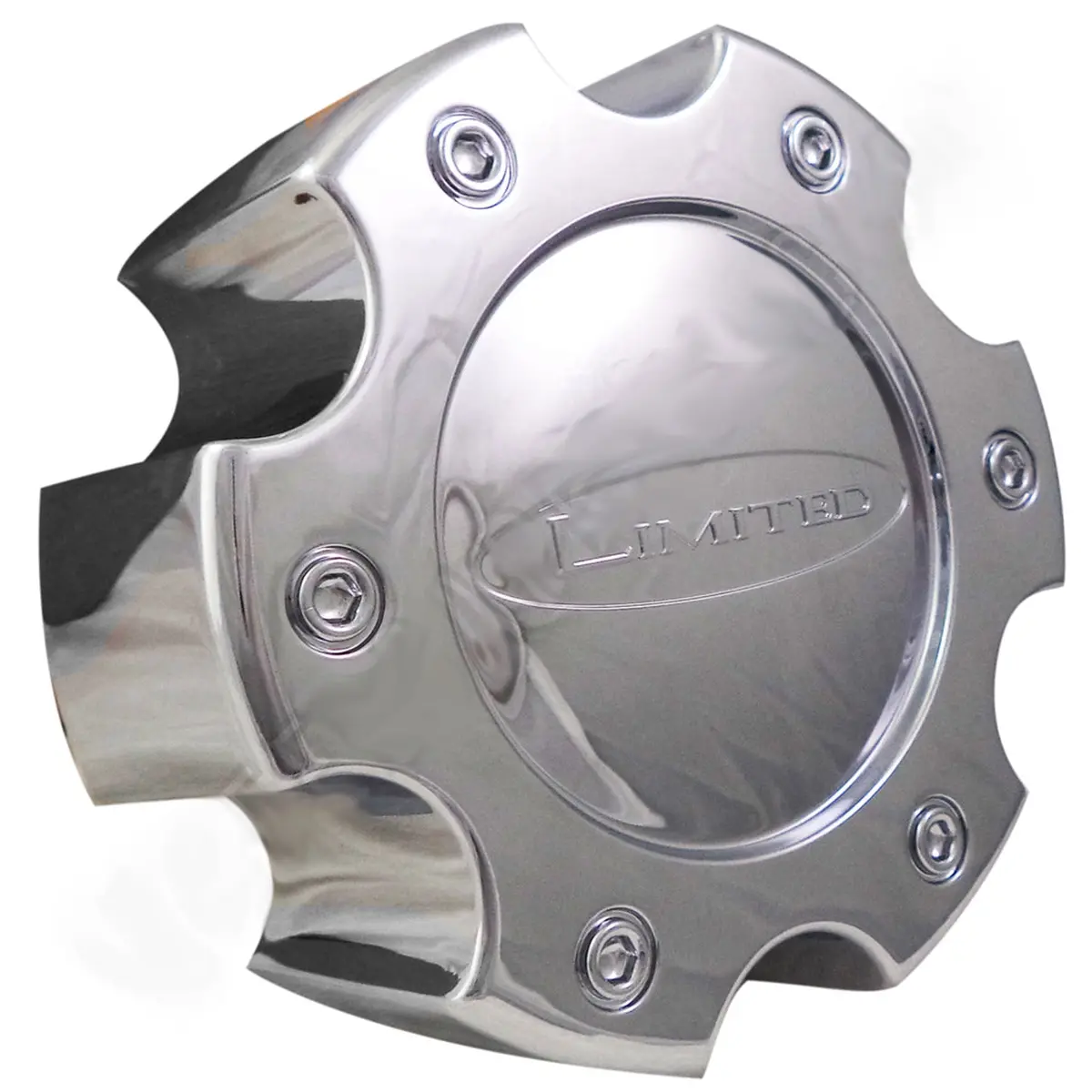 Limited Wheels Chrome Custom Wheel Center Cap # Lz-053-6H-2 (1 Cap) 1