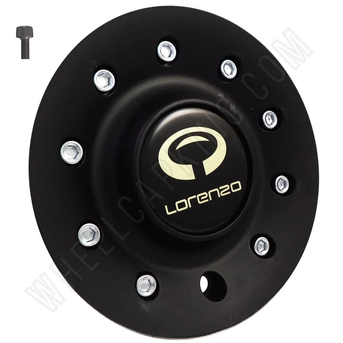 Lorenzo Wheels Flat Black Custom Wheel Center Caps Wl028l163 (4 Caps) 1