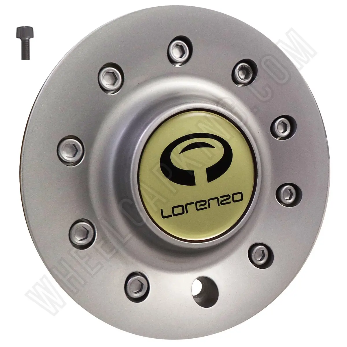 Lorenzo Silver Custom Wheel Center Cap # Wl028l163 (4 Caps) New! 1