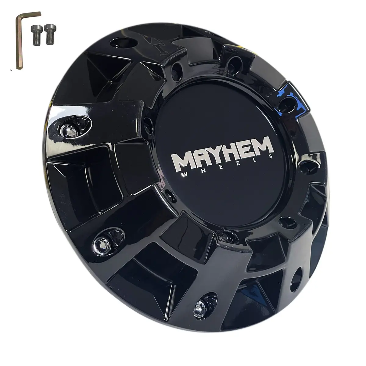 Mayhem Monster Series 8100 Gloss Black Wheel Rim Center Cap 81492090F-1 C108100b 1