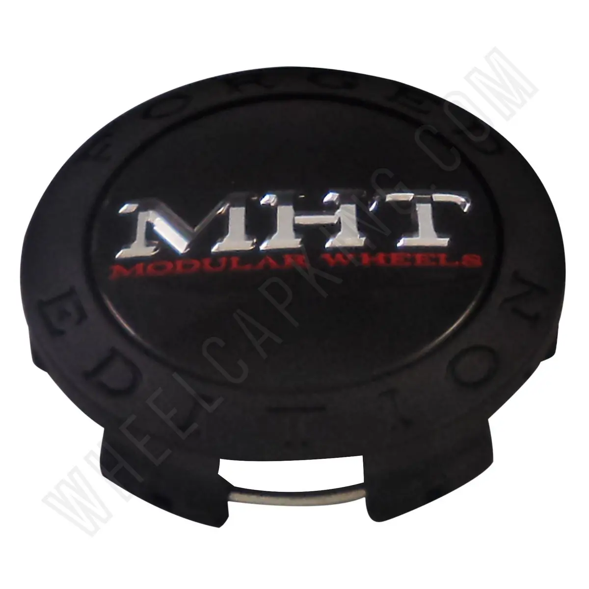 Mht Wheels Flat Black Custom Wheel Center Cap # 1001-02 (4 Caps) 1