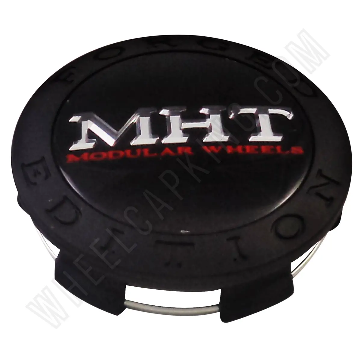 Mht Wheels Flat Black Custom Wheel Center Cap # 1001-04 (4 Caps) 1