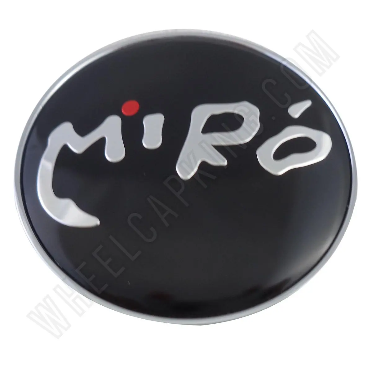 Miro Wheels Chrome / Black Custom Wheel Center Caps # E030 (4 Caps) 1
