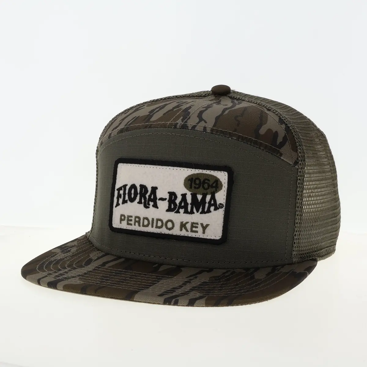 Flora-Bama Camo 7 Panel Cap 1