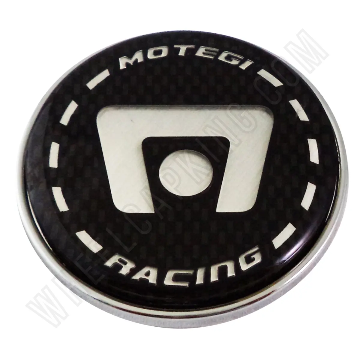 Motegi Wheels Chrome / Black Custom Wheel Center Caps # 2201010103 / Sc-10 (4 Caps) 1