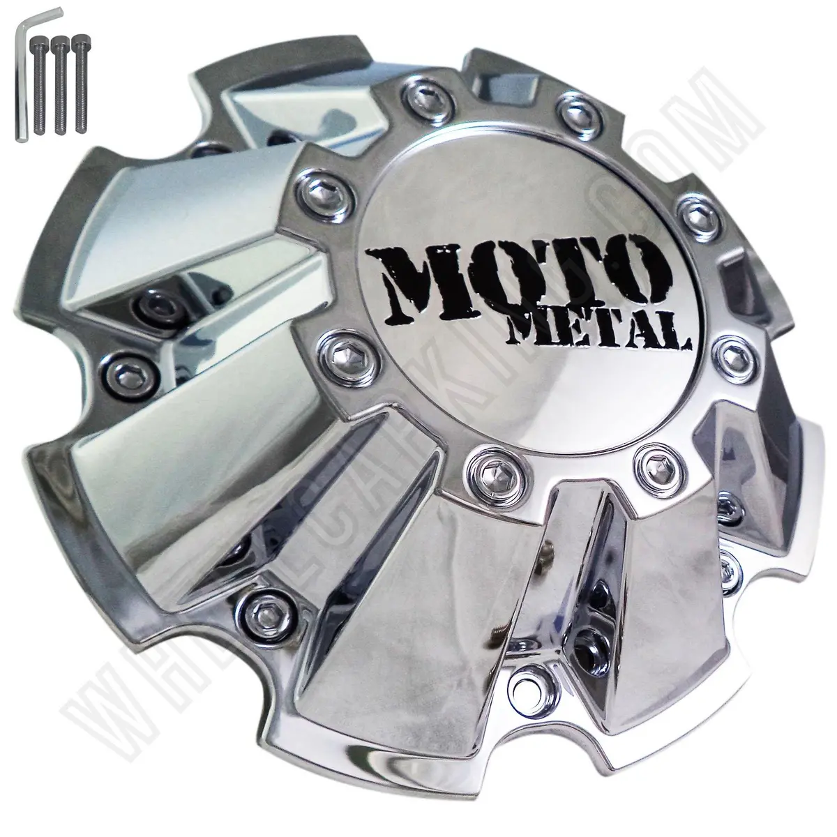 Moto Metal Chrome Custom Wheel Center Caps # Cap M-793 With Bolts (4 Caps) 1