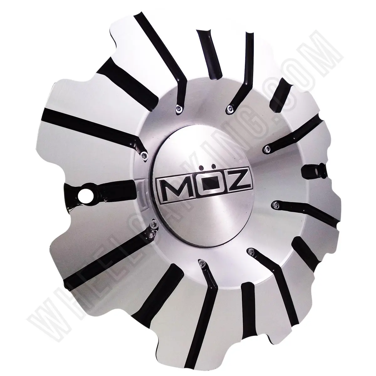 Moz Wheels Chrome Metal Custom Wheel Center Cap # J933-2410 (4 Caps) 1