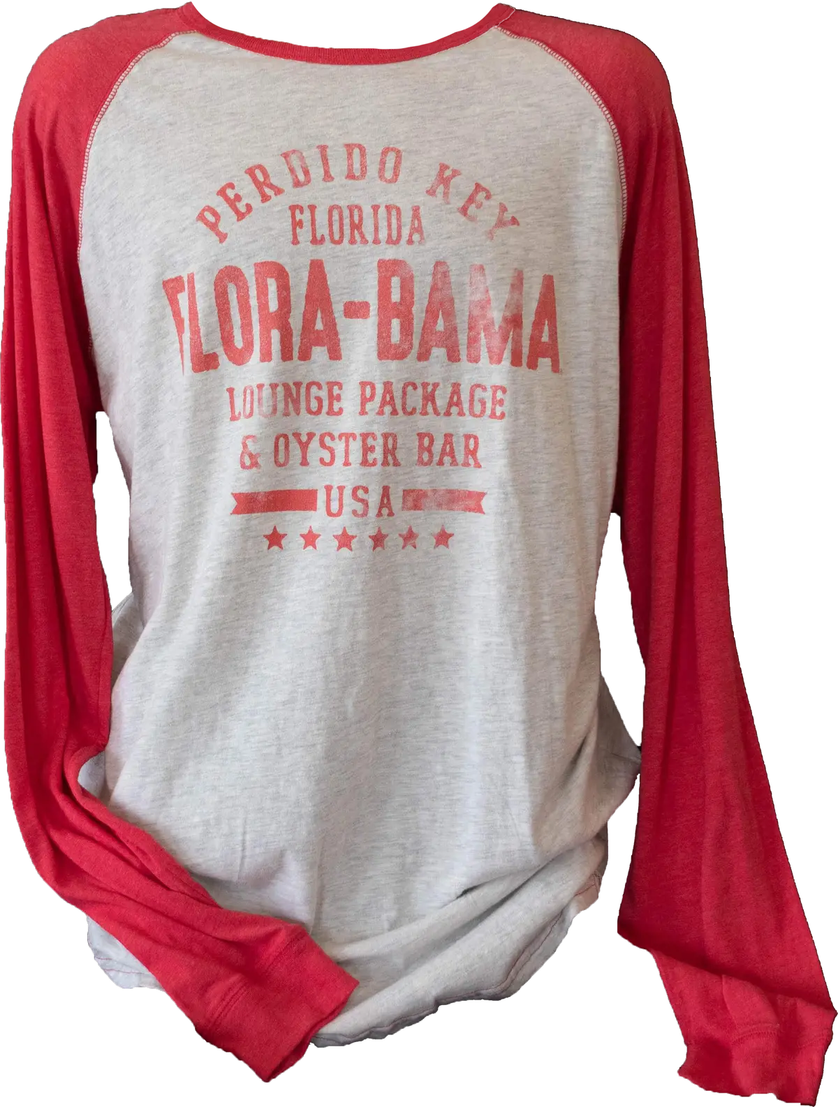 Flora-Bama Baseball Long Sleeve Triblend T-Shirt